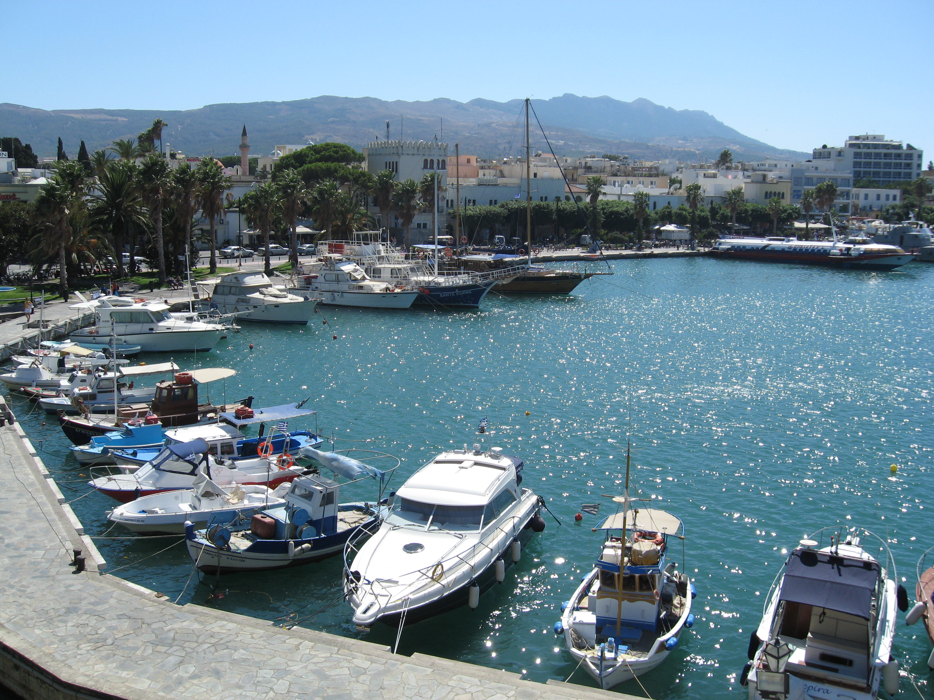 Kos Harbor, view from the castle