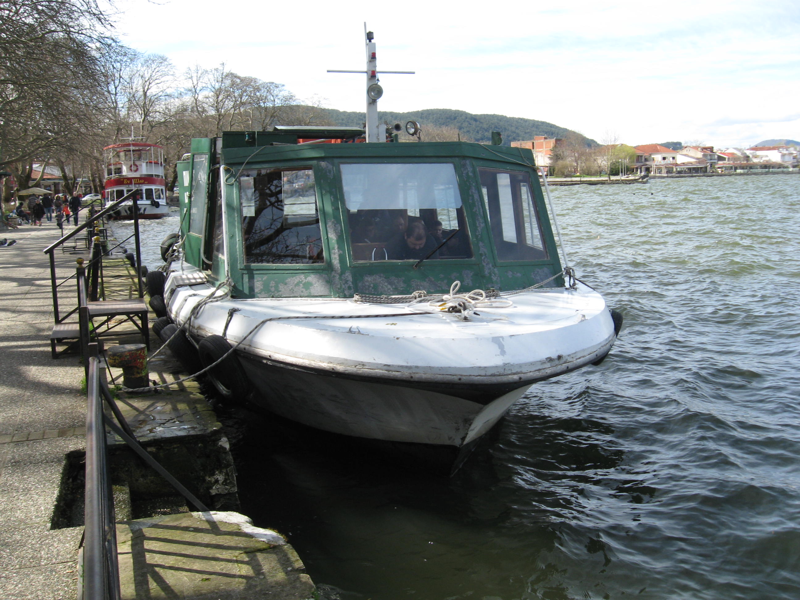 Boat to the Pamvotis Island